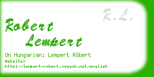 robert lempert business card